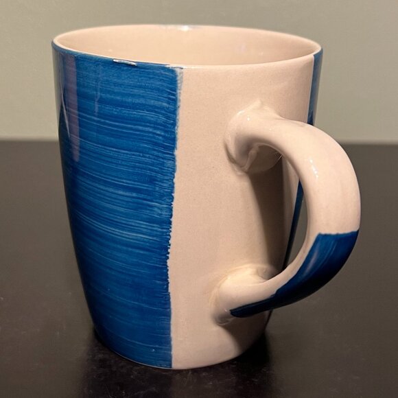 Set of 3 ROYAL NORFOLK Stoneware Mugs ~ Blue, Yellow & Aqua ~ Greenbrier - Picture 11 of 14